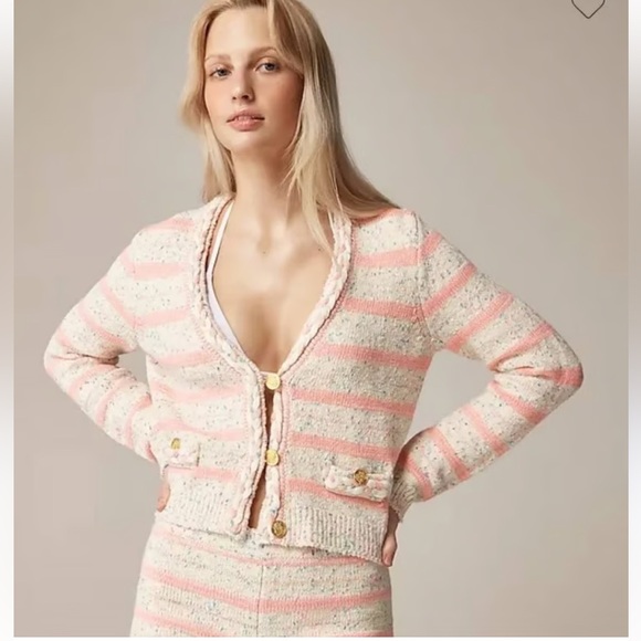 J. Crew Sweaters - NWT J Crew Space-dyed sweater lady jacket.